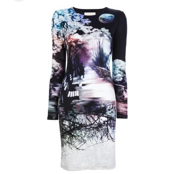MARY KATRANTZOU Dresses & Skirts - MARY KATRANTZOU Dress Womes Small Black Long Sleeve Misty Maria Night time